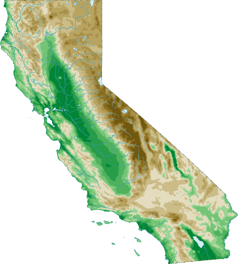 California topo map