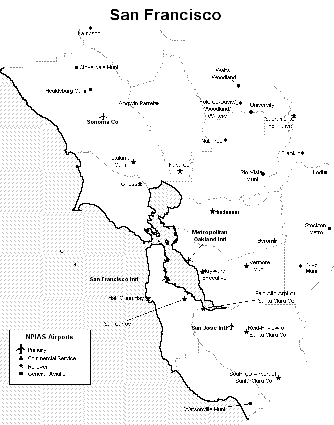 San Francisco airport map