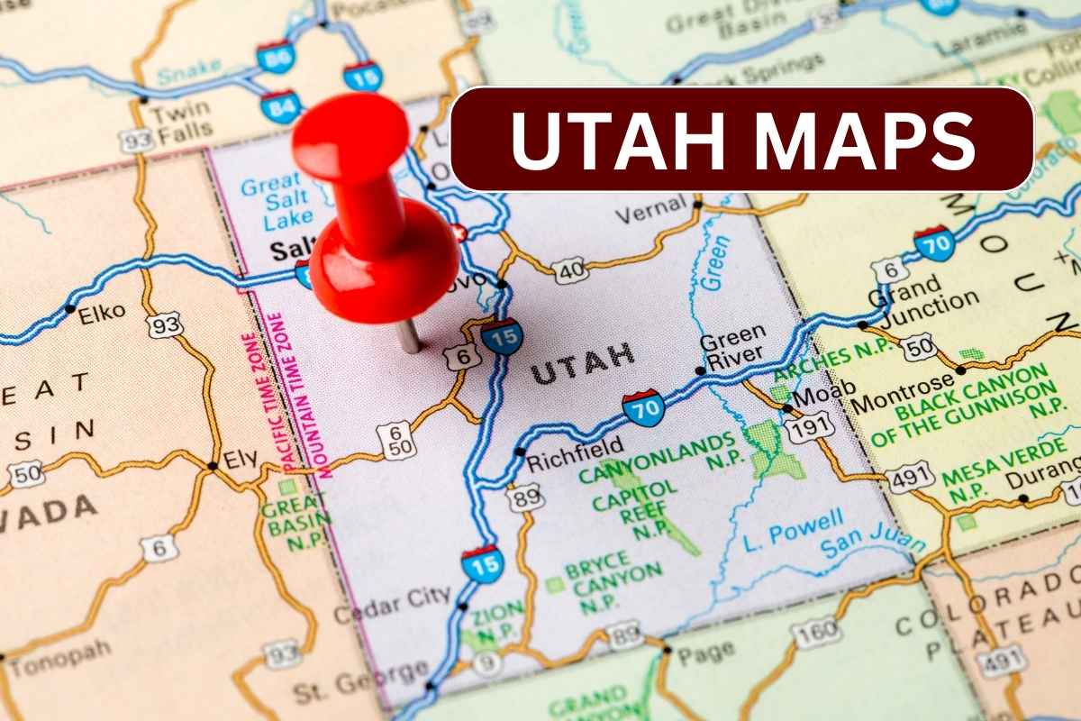 Utah Maps 2025, With City List, Attractions
